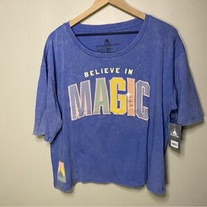 Disney Blue 'Believe in Magic' Short Sleeve Tee